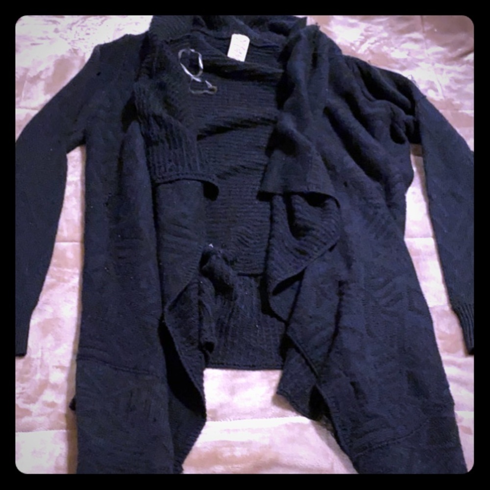Black cardigan